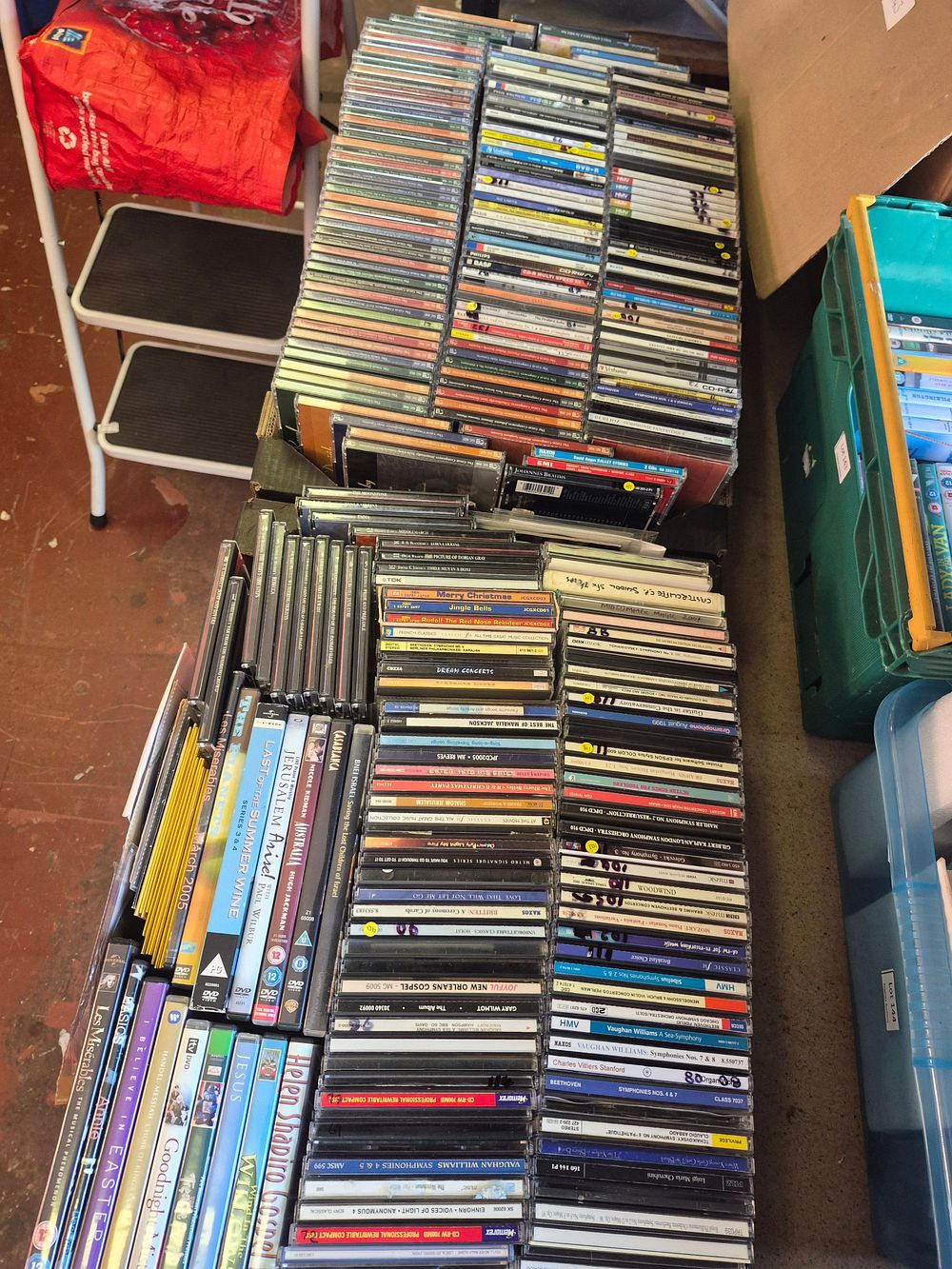 Lot 62 – Two Boxes of CDs and DVDs Including Naxos and The Great Composers Series