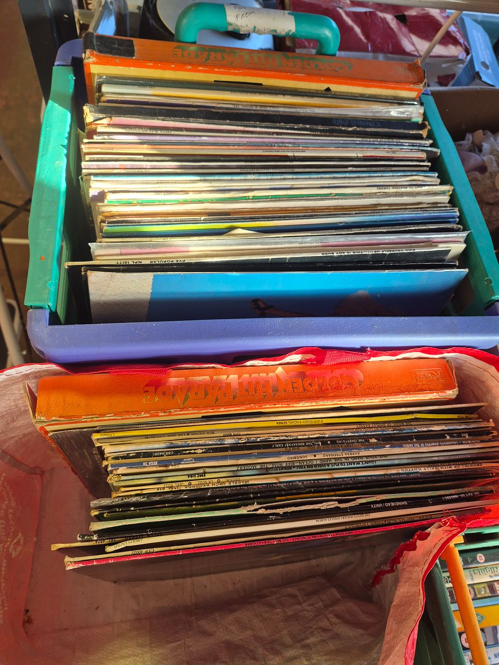 Lot 63 – A Collection of Vinyl LPs and 7 Inch Singles Including Reader’s Digest Golden Hit Parade Box Set