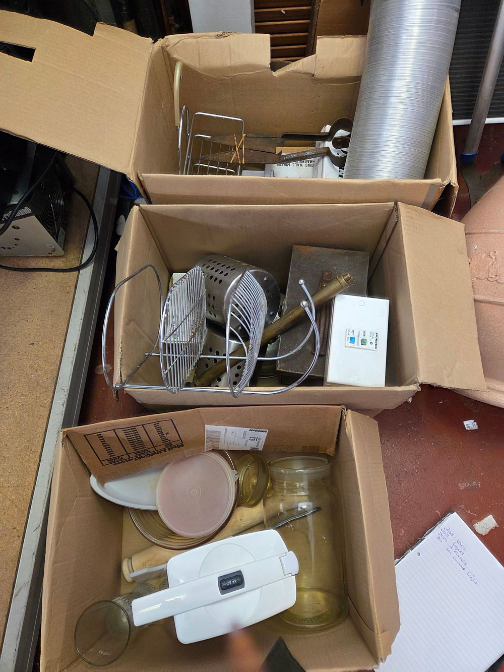 Lot 90 – Three Boxes of Household Goods Including Brita Pitcher and IKEA Accessories