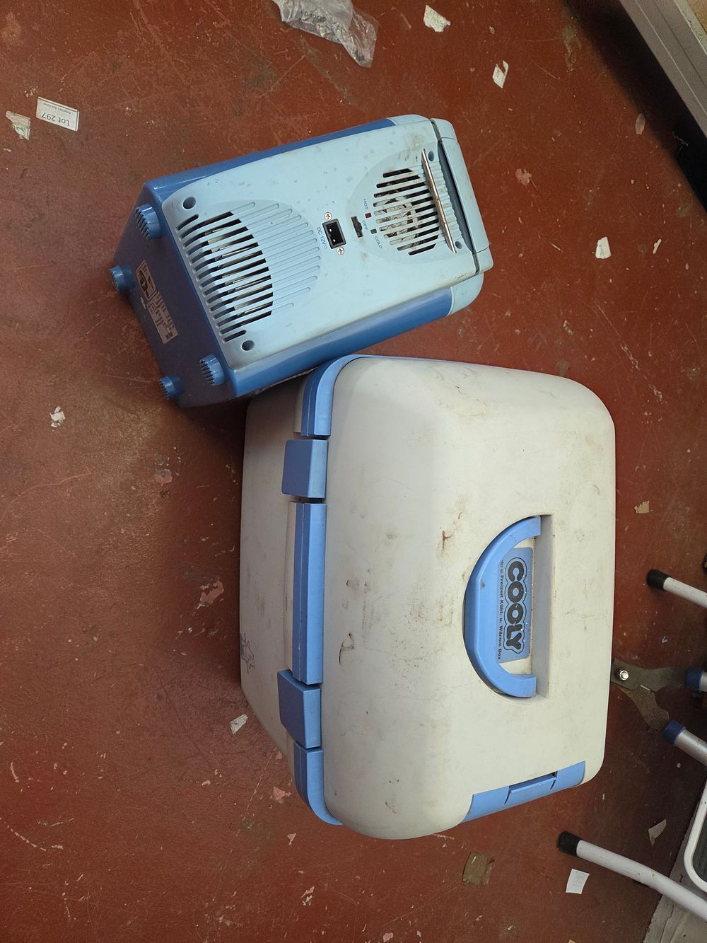 Lot 92 – Two Cooly Portable Electric Travel Cooler Boxes