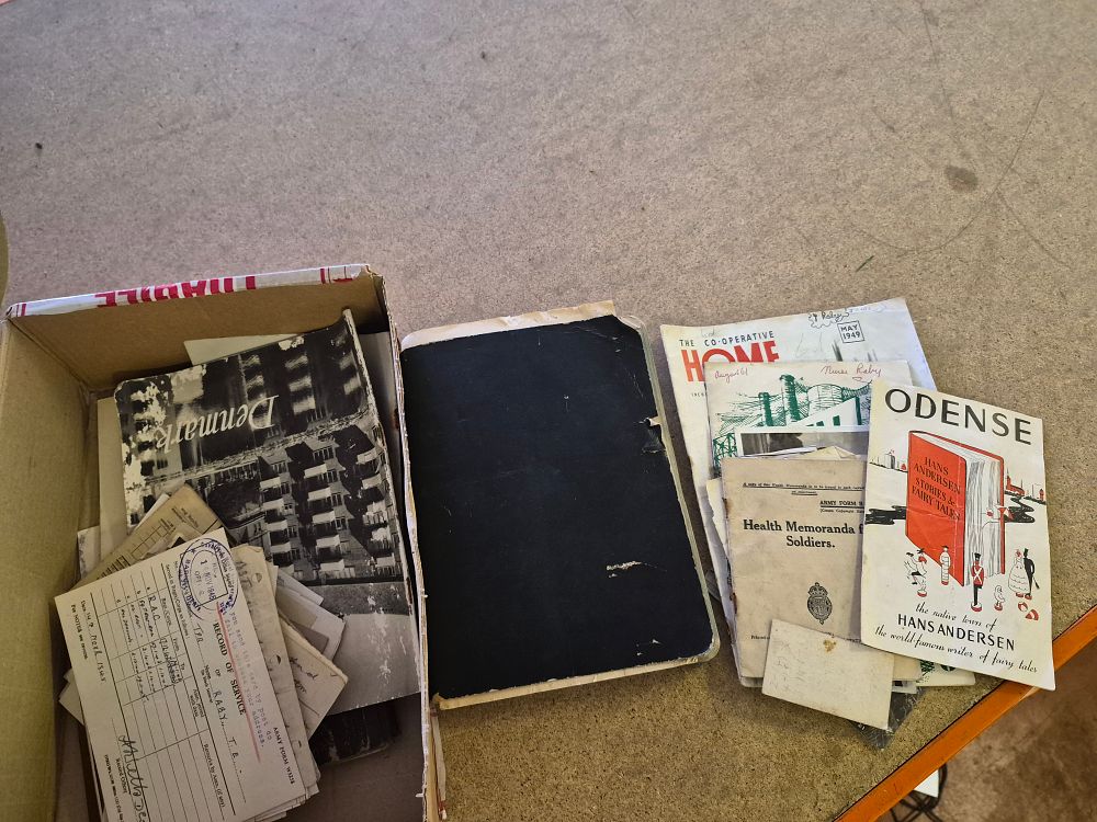 Lot 125 – A Collection of WWII Military Service Records, Periodicals, and Scandinavian Travel Ephemera