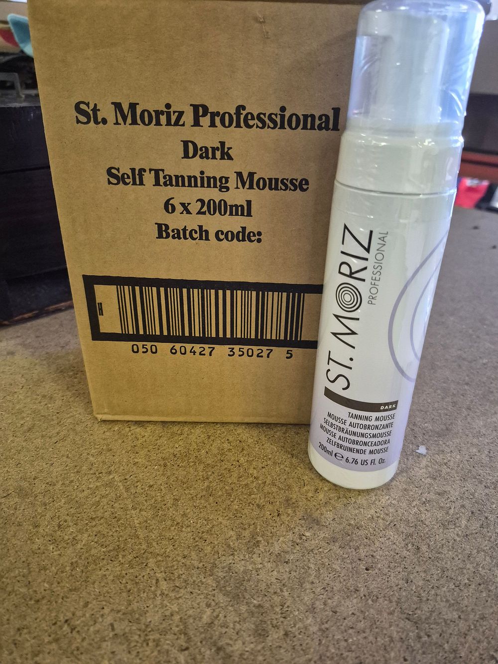 Lot 127 – Six St. Moriz Professional Dark Self Tanning Mousse 200ml sealed