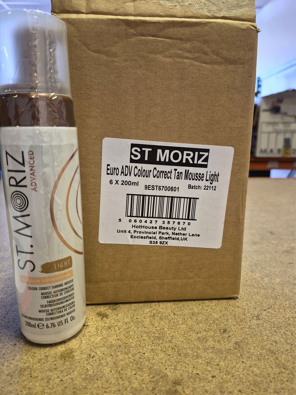 Lot 173 – Six St. Moriz Advanced Colour Correcting Tanning Mousse Light new stock