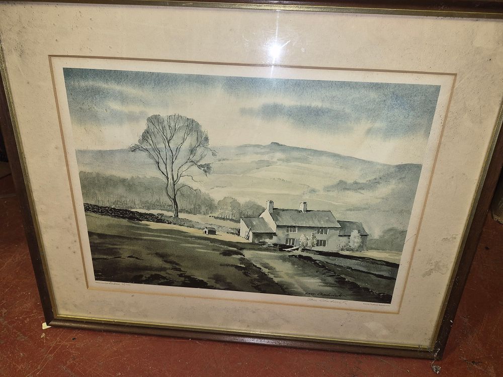 Lot 215 – Sam Chadwick Simons Seat from Burnsall Road limited edition print