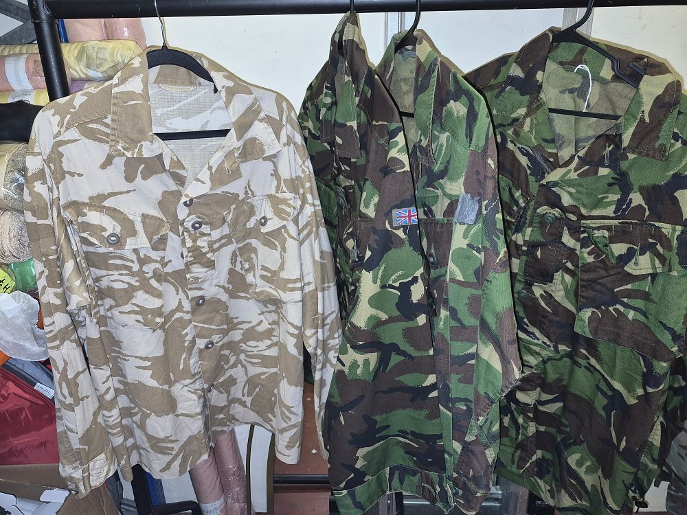 Lot 220 – Four British Army DPM and DDPM Combat Shirts various sizes