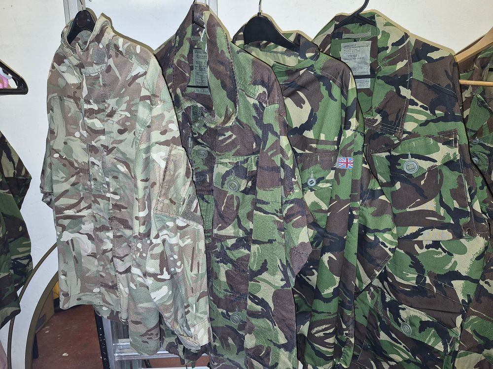 Lot 221 – Four British Army MTP and DPM Camouflage Combat Jackets and Smock various sizes