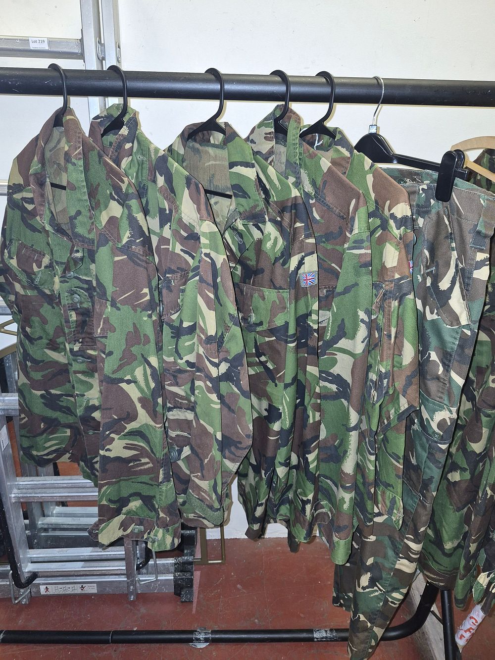 Lot 222 – An Assortment of British Military 95 Pattern Woodland DPM Uniform Clothing various sizes