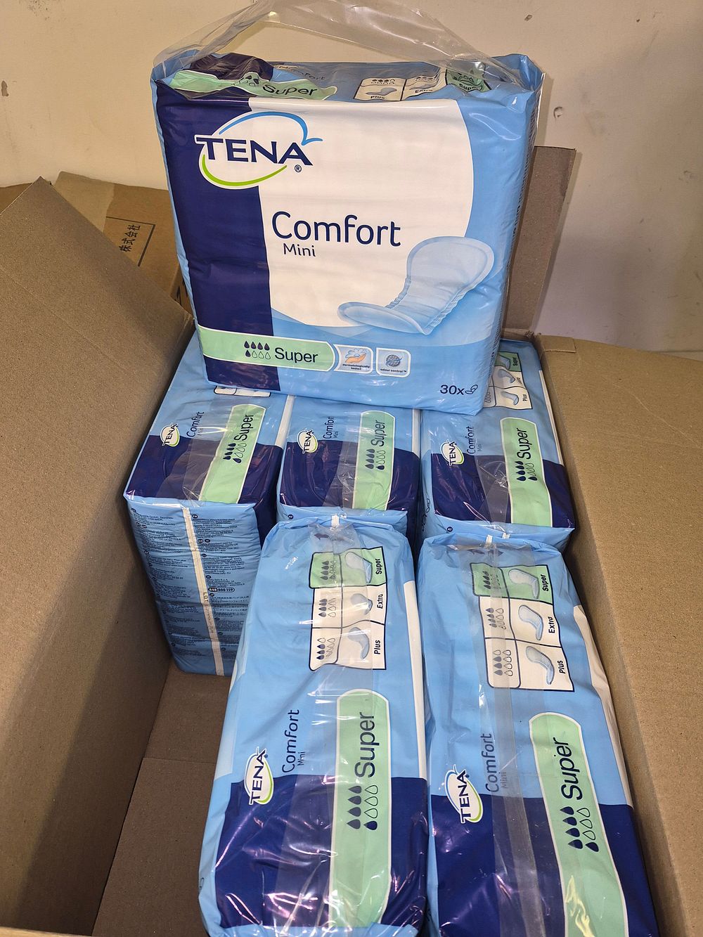 Lot 228 – Six Packs of TENA Comfort Mini Super Incontinence Pads