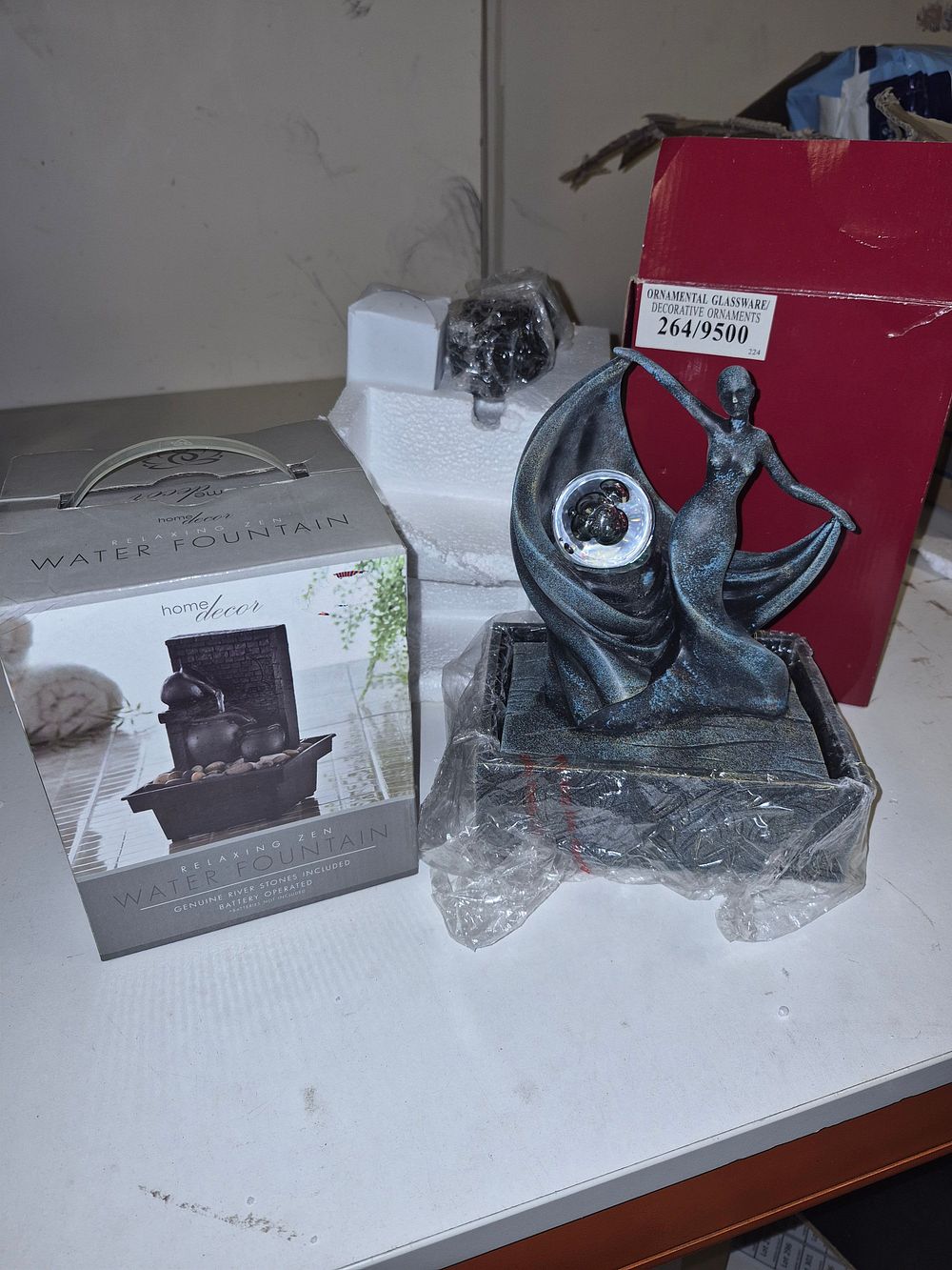 Lot 235 – Two Boxed HomeDecor Tabletop Water Fountains