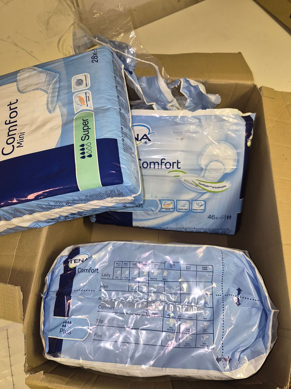 Lot 236 – Box of TENA Comfort Incontinence Pads