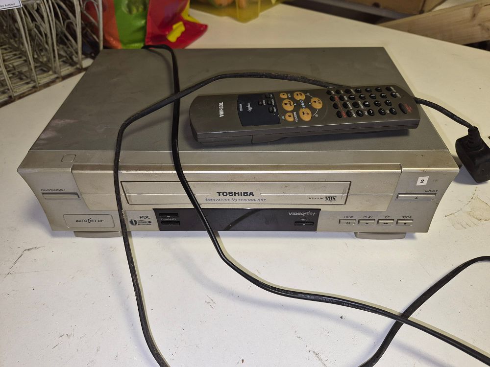 Lot 267 – Toshiba V231UK VHS Video Cassette Recorder powers on