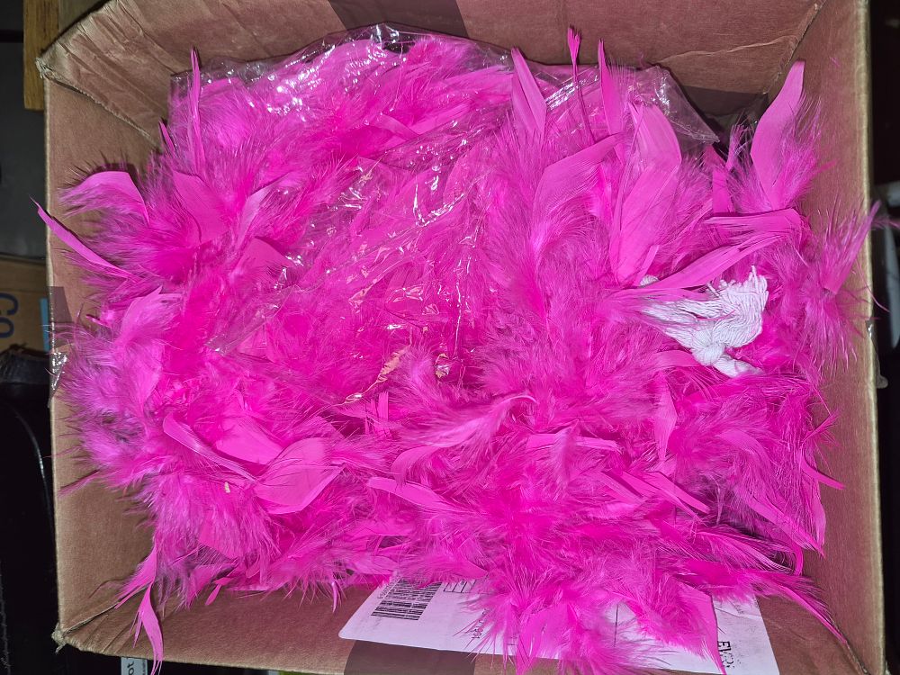 Lot 270 – Box of Hot Pink Feather Boas