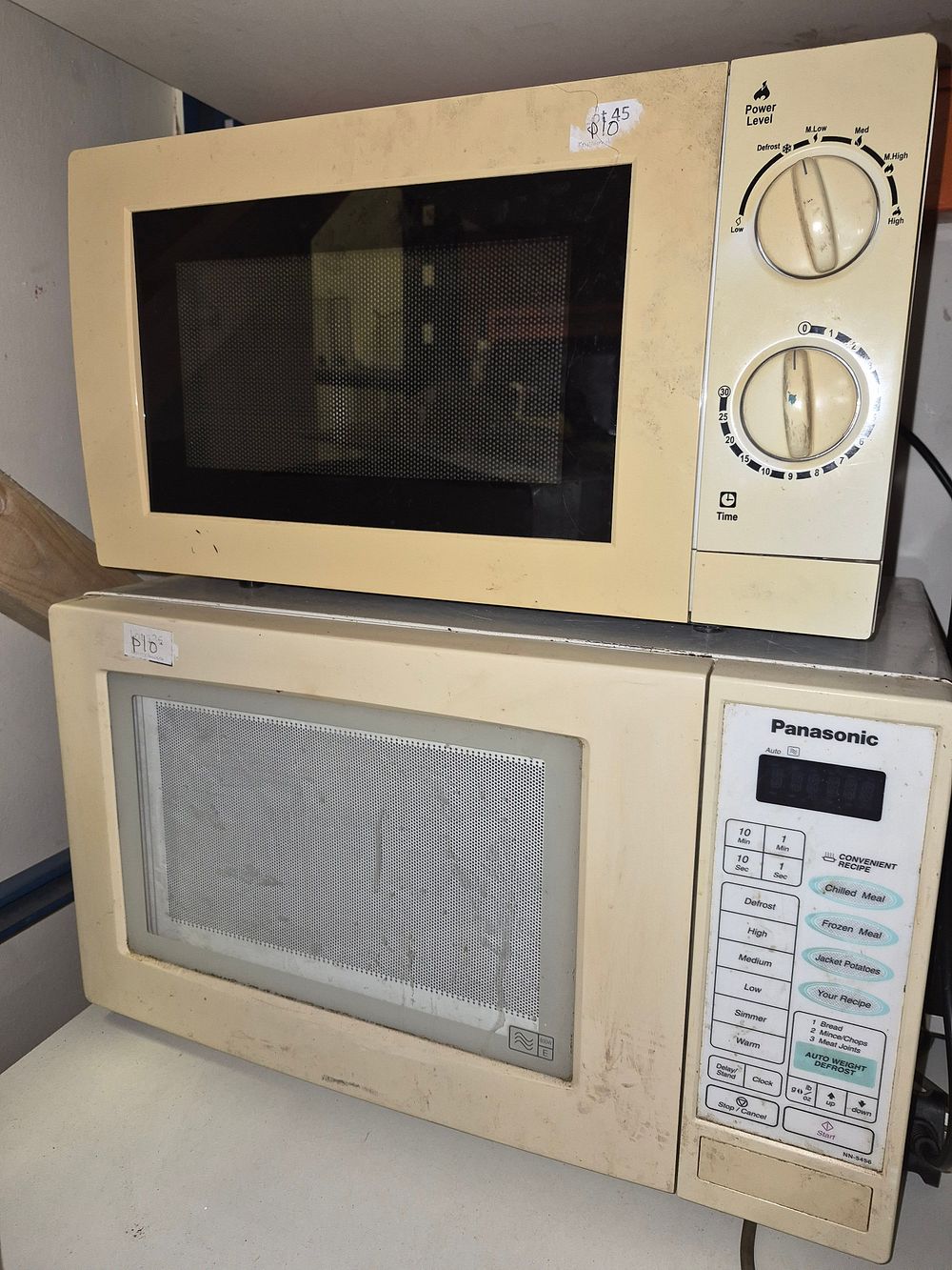 Lot 273 – Two Panasonic NN-3456 and Manual Microwave Ovens both power on