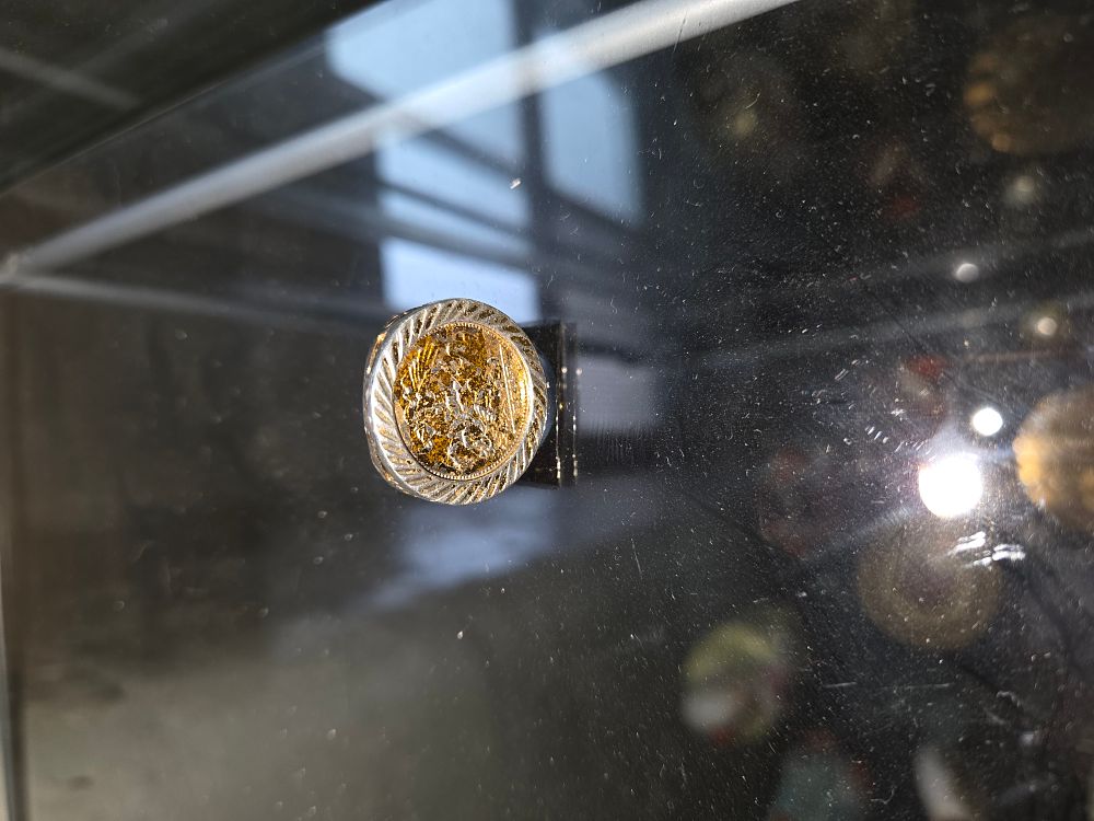 Lot 607 – Two-tone Coin-set Silver 925 Ring 8.43g