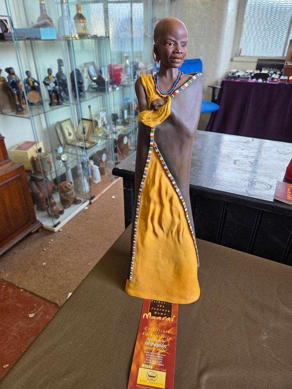 Lot 646 – Soul Journeys Stacy Bayne Maasai ol-payián gentle ruler Figurative Sculpture limited edition