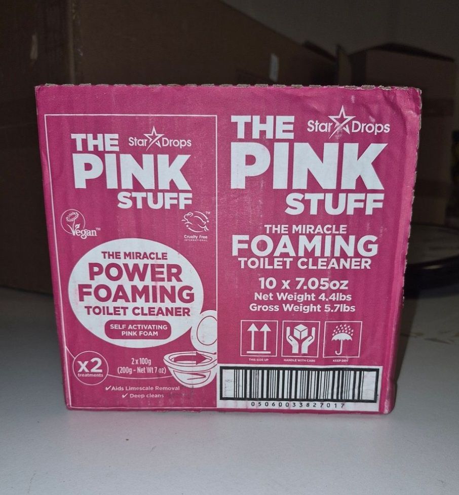 Lot 316 – One Box of Stardrops The Pink Stuff Miracle Foaming Toilet Cleaner retail packs