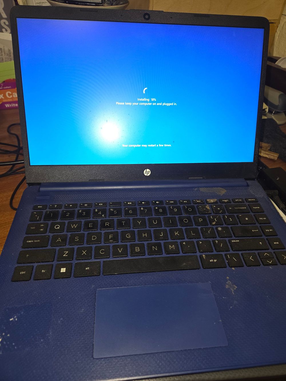 Lot 319 – HP Laptop working order with power cable