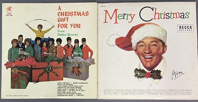 Vinyl Records Christmas Phil Spector Bing Crosby A Christmas Gift for You Phillies Records 
