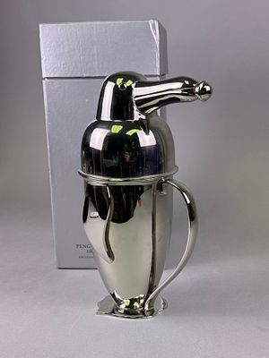 Restoration Hardware Penguin Cocktail Shaker, Stainless Steel, 28 oz. A modern Restoration 