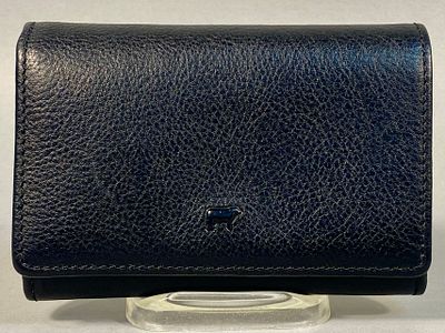 Braun B&uuml;ffel ASTI S 11CS Black Pebbled Leather Tri-Fold Wallet. A Braun B&uuml;ffel ASTI S 11CS 