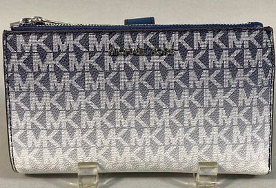 Michael Kors Jet Set Large Ombr&eacute; Signature Logo Double Zip Wristlet. A Michael Kors Jet Set 