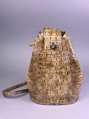 Brahmin Melbourne Allie Cashew Croc Embossed Leather Purse. A Brahmin Melbourne Allie Cashew 