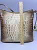 Brahmin Katie Melbourne Embossed Leather Crossbody Bag Purse. A modern Brahmin Katie Melbourne Image - 8