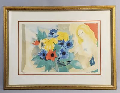 Georges Lambert La Fleur Signed Lithograph. A limited edition print by Georges Lambert 