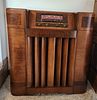 Philco Model 42-1010 Art Deco Floor Console Radio. A mid-century Philco Model 42-1010 floor Image - 1
