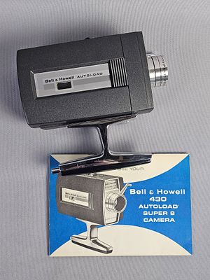 Bell & Howell 430 Autoload Super 8 Movie Camera. Serial number BR 98461 The camera is in good 