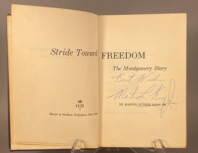 King, Martin Luther, Jr. Stride Toward Freedom: The Montgomery Story. Harper & Brothers, 1958. 