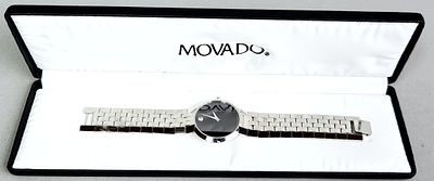 Movado Museum Stainless Steel Watch #84 45 1891. Movado Museum Classic stainless steel 