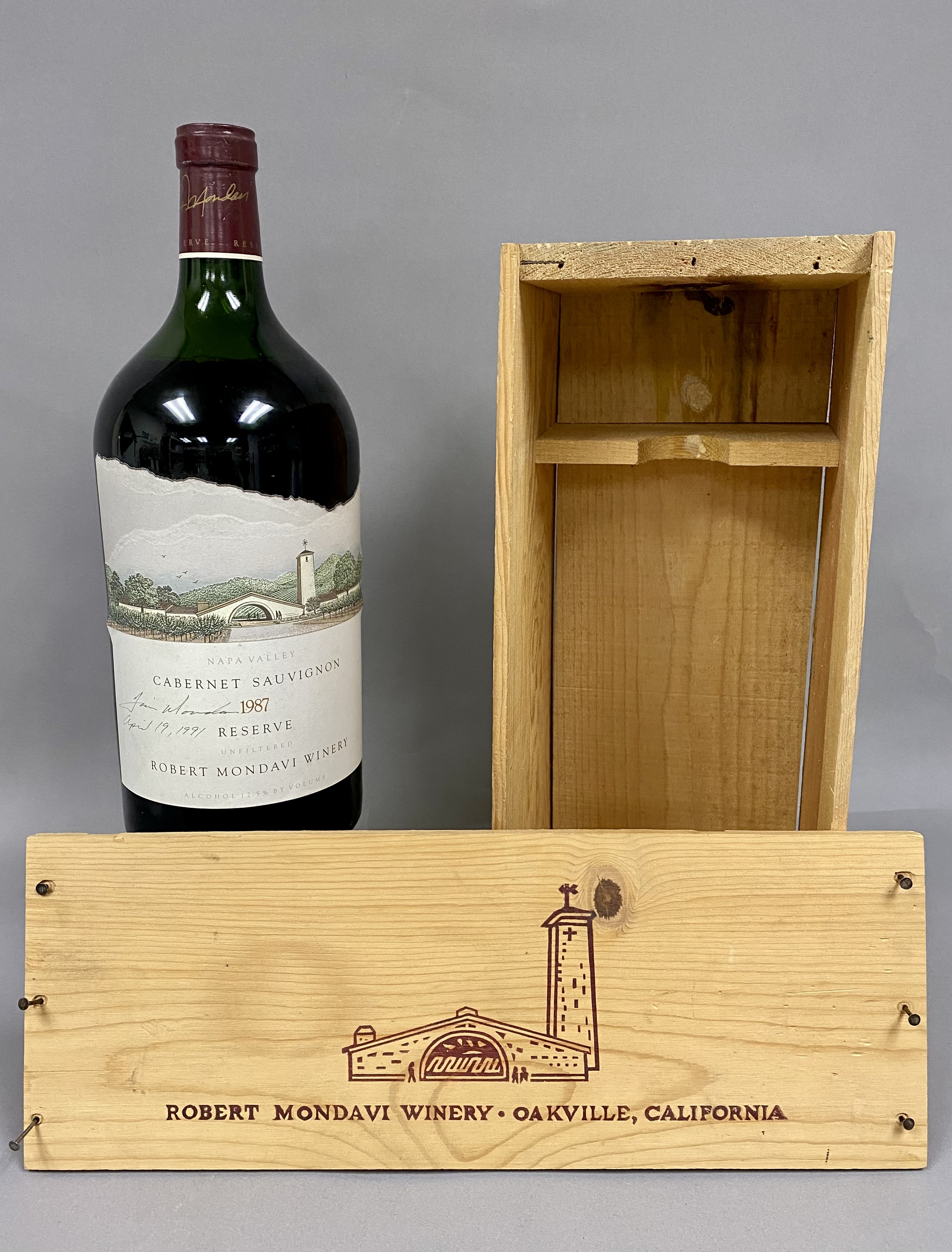 1987 Robert Mondavi Cabernet Reserve 3L Signed by Tim Mondavi