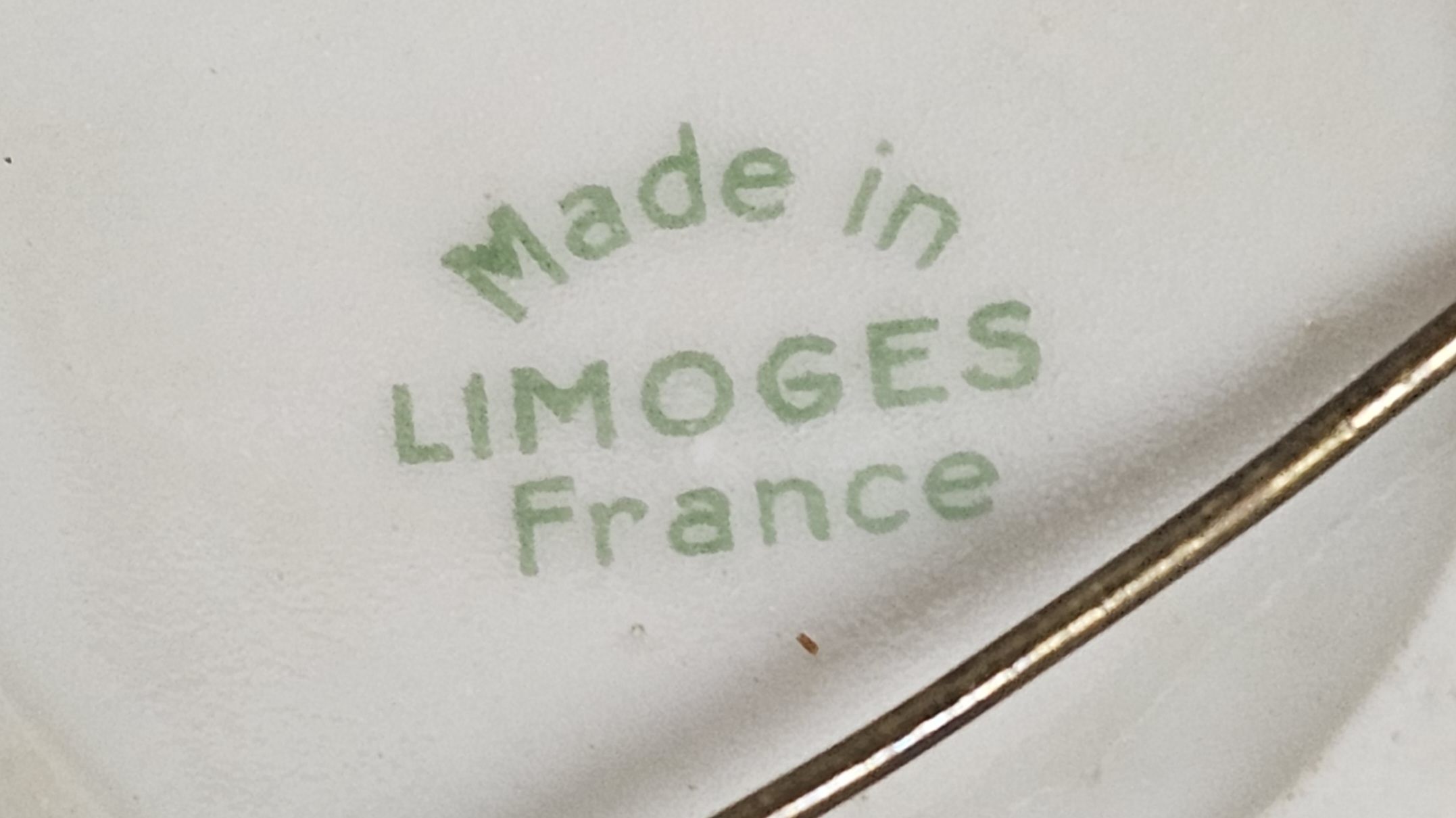 Limoges Porcelain Hand Painted Couple Brooch