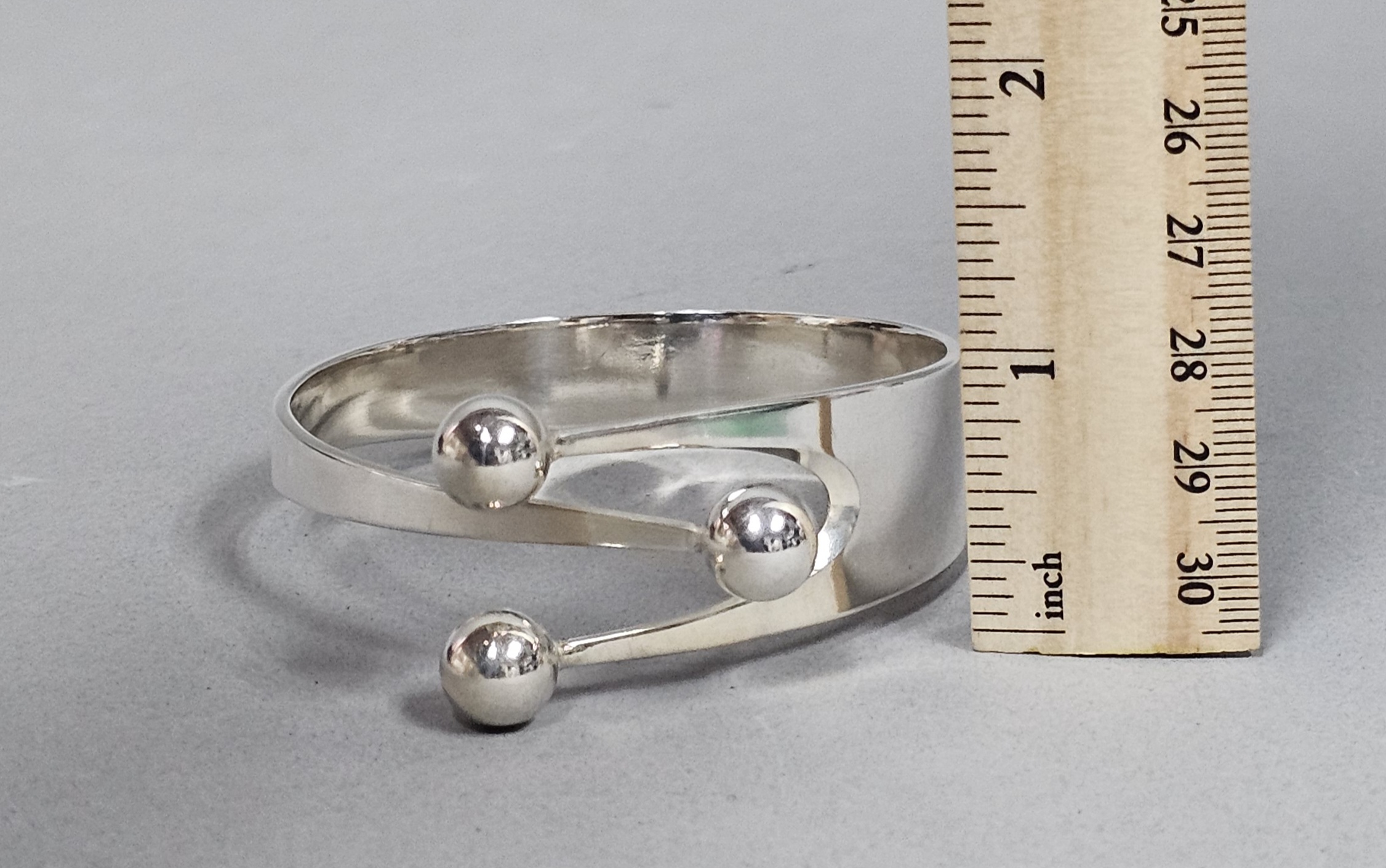 Anna Greta Eker Sterling Sphere Bracelet 49.4 Grams