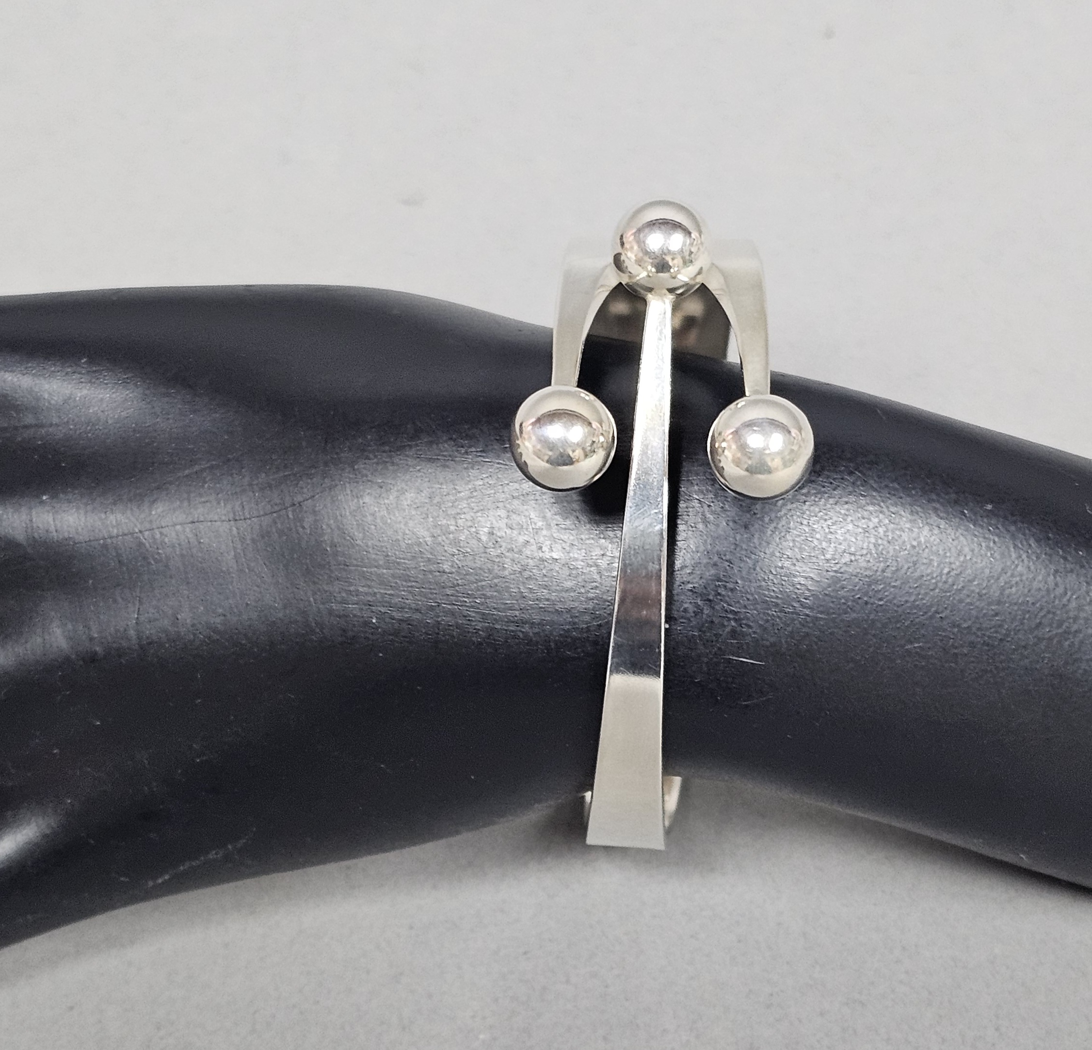 Anna Greta Eker Sterling Sphere Bracelet 49.4 Grams