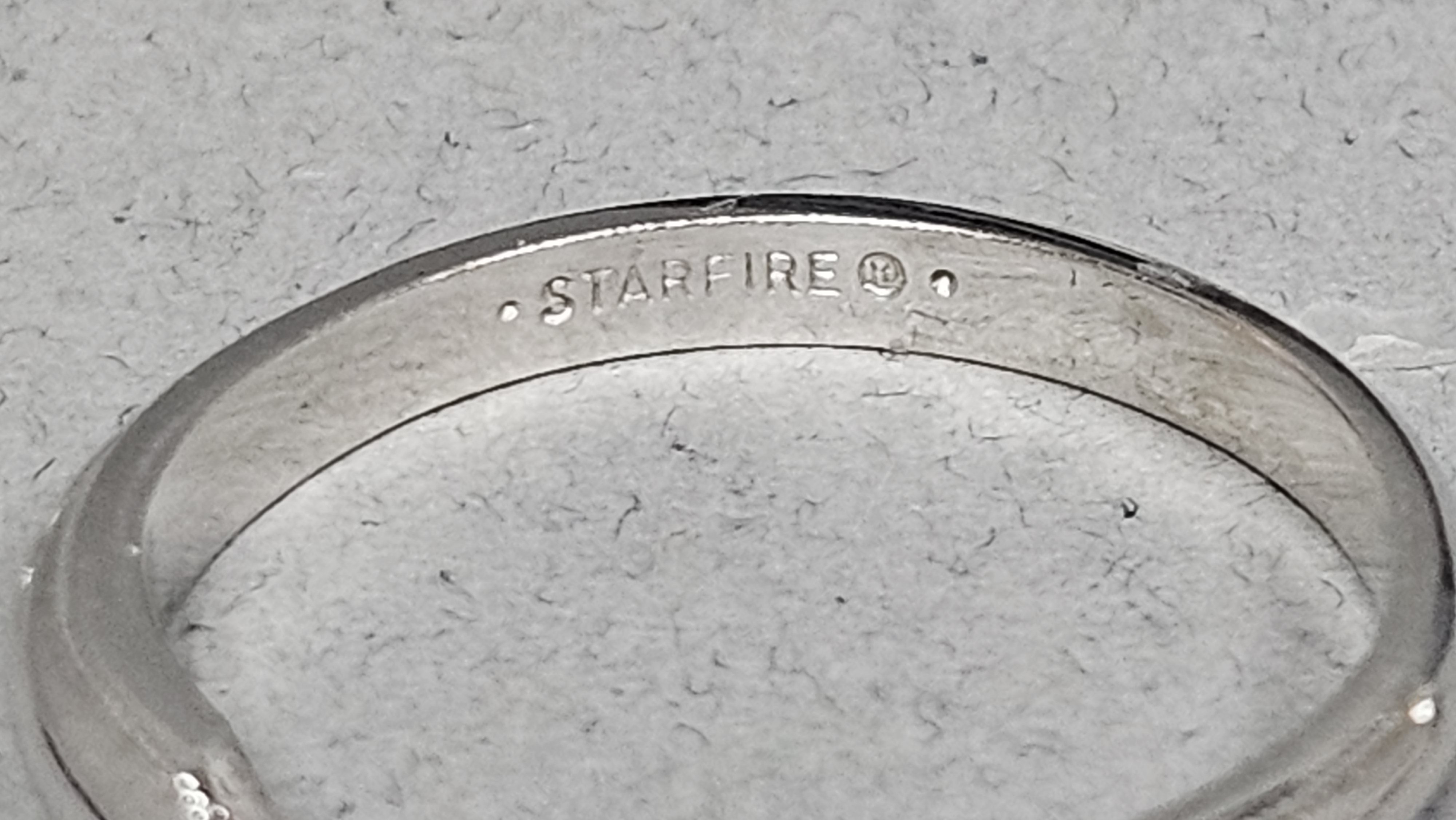 Starfire 14K Engagement Ring Semi-Mount & Band 4.8 Grams