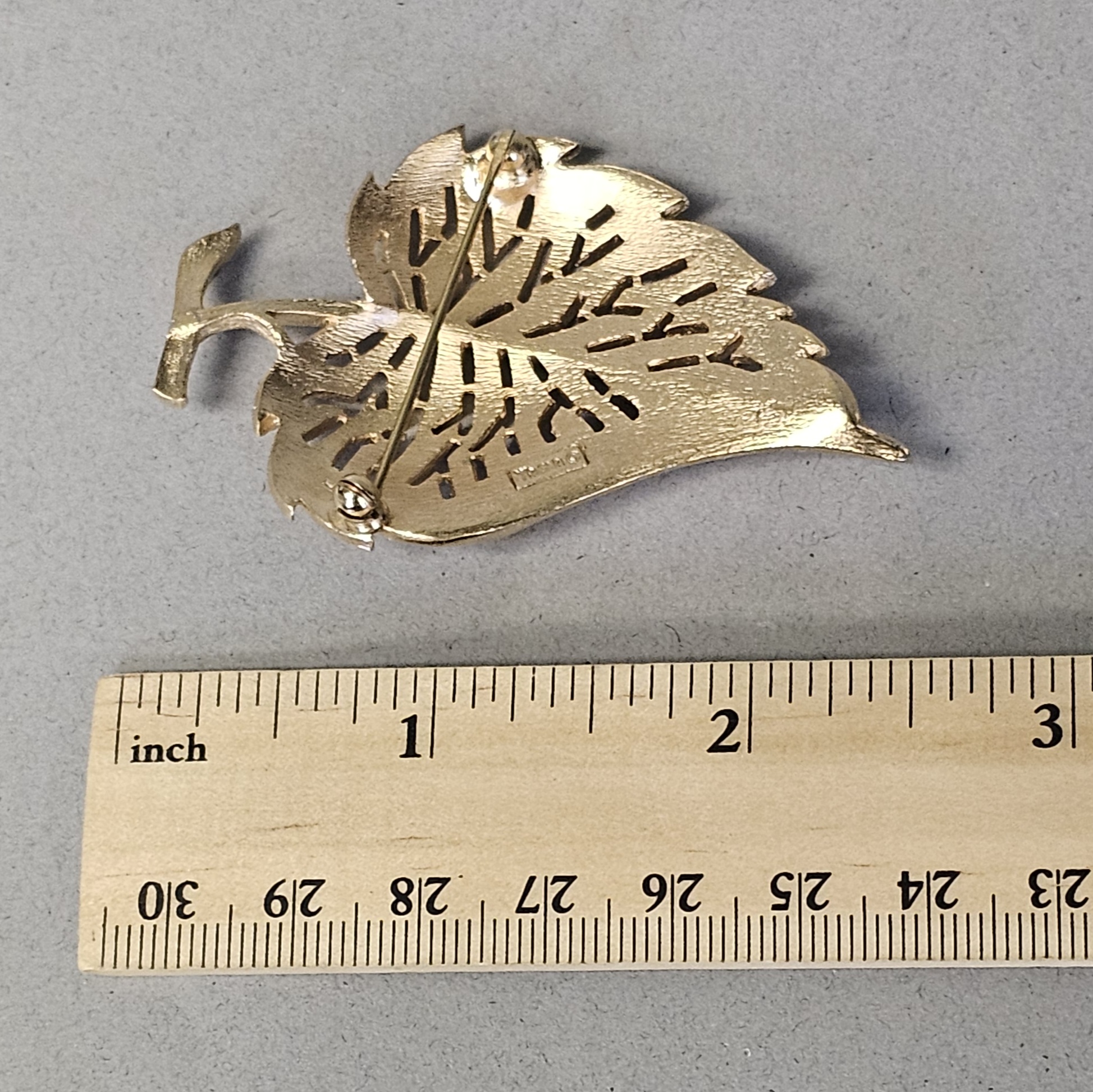 Crown Trifari Mid-Century Brooch & Earrings