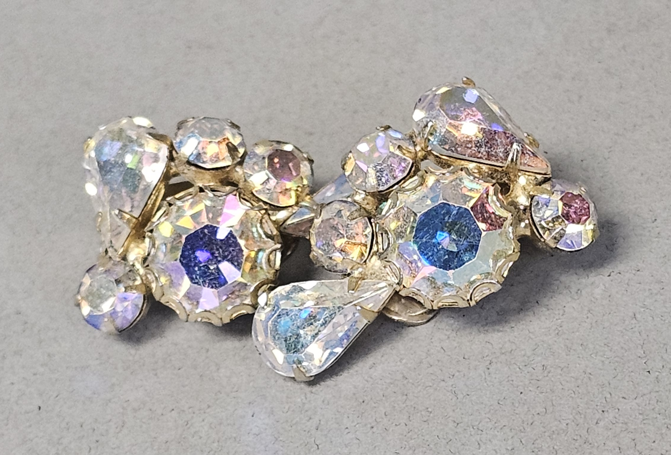 Weiss Aurora Borealis Rhinestone Necklace Set