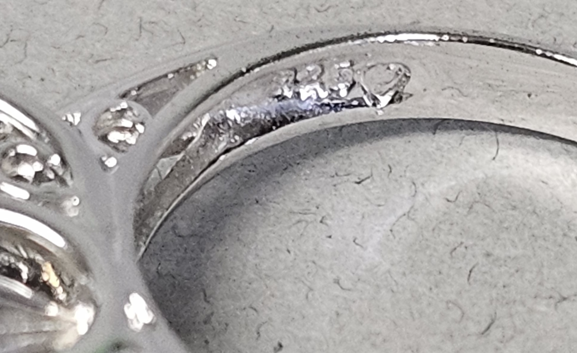 Sterling Ring with Yellow & Colorless Stones 4.0 Grams