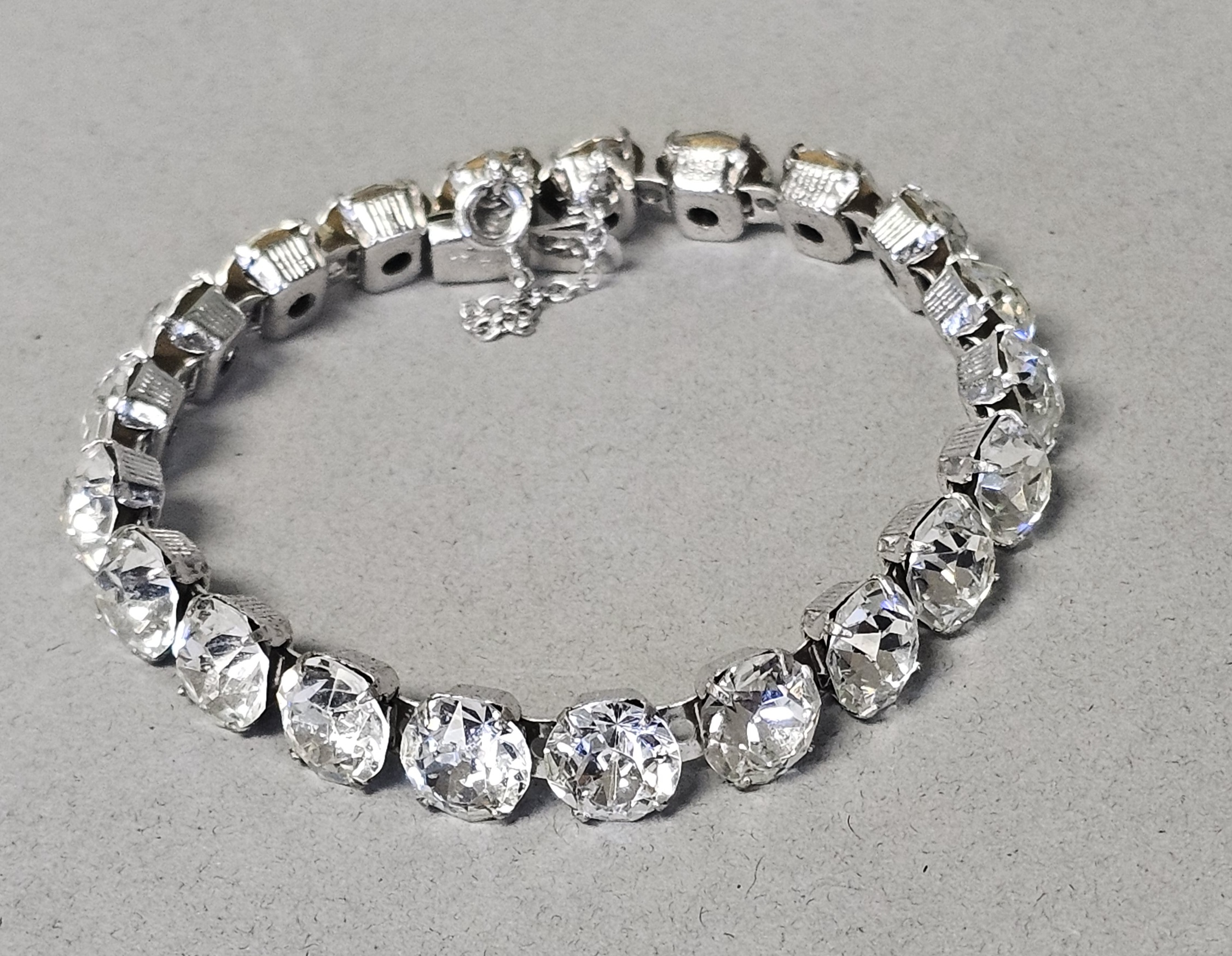 Eisenberg Ice Silver-Tone Clear Rhinestone Bracelet