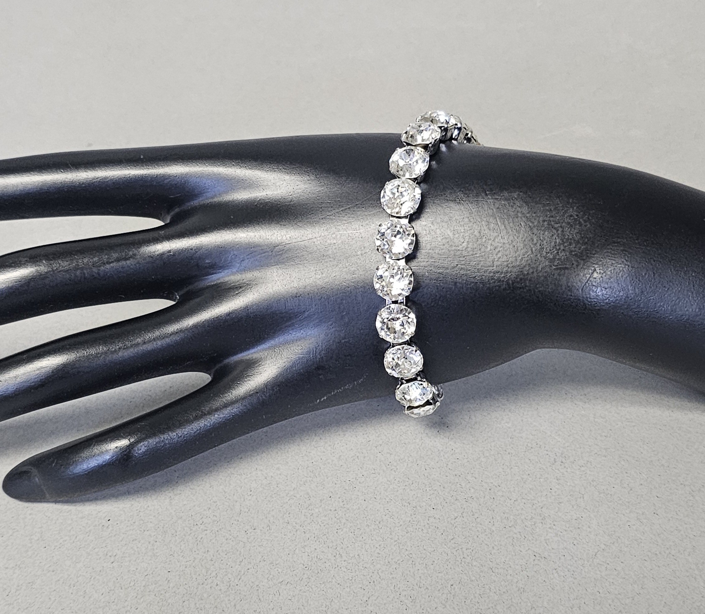 Eisenberg Ice Silver-Tone Clear Rhinestone Bracelet