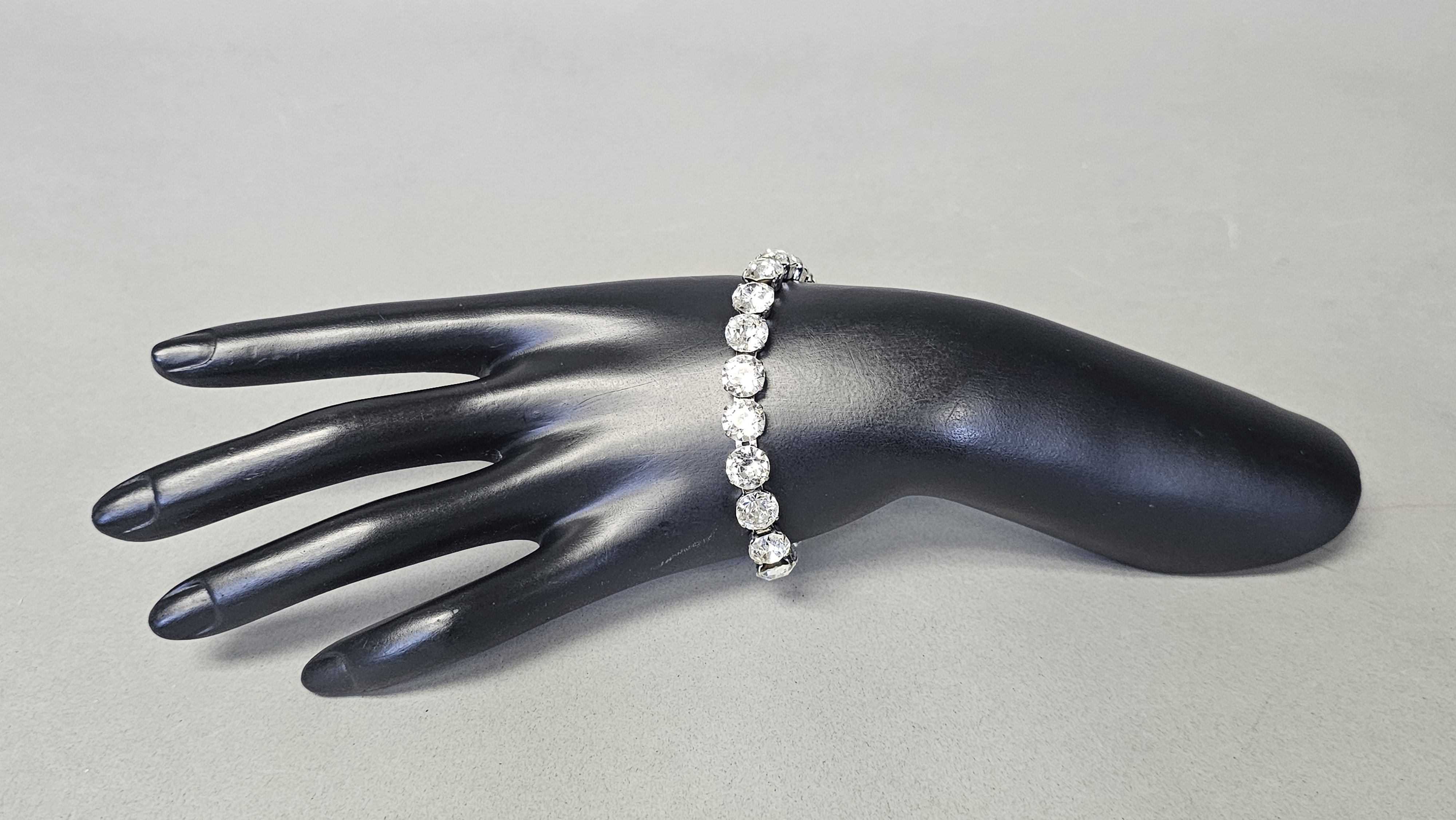 Eisenberg Ice Silver-Tone Clear Rhinestone Bracelet