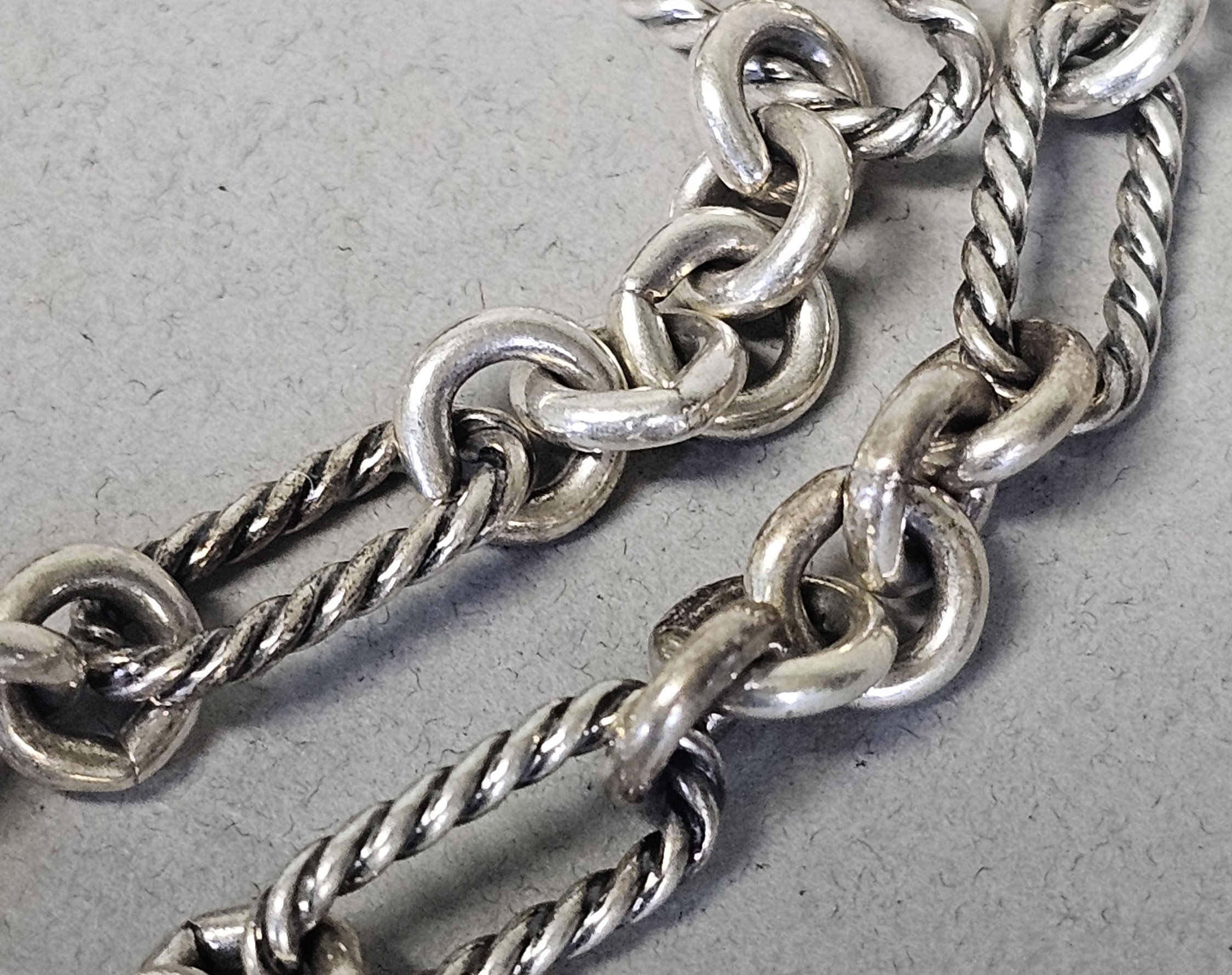 David Yurman Sterling & 18K Gold Bijoux Necklace 92.6 Grams