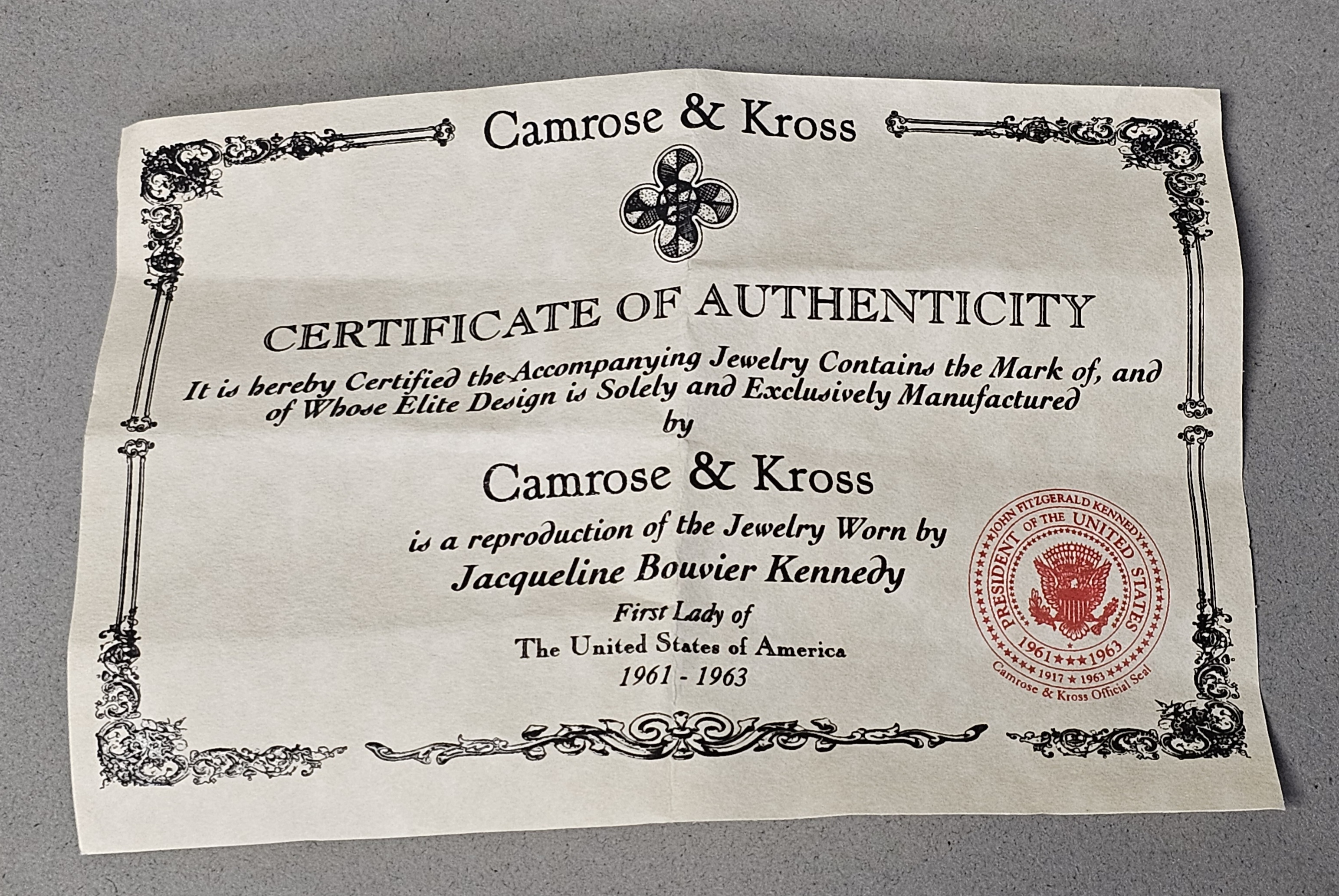 Camrose & Kross Jacqueline Kennedy Earrings