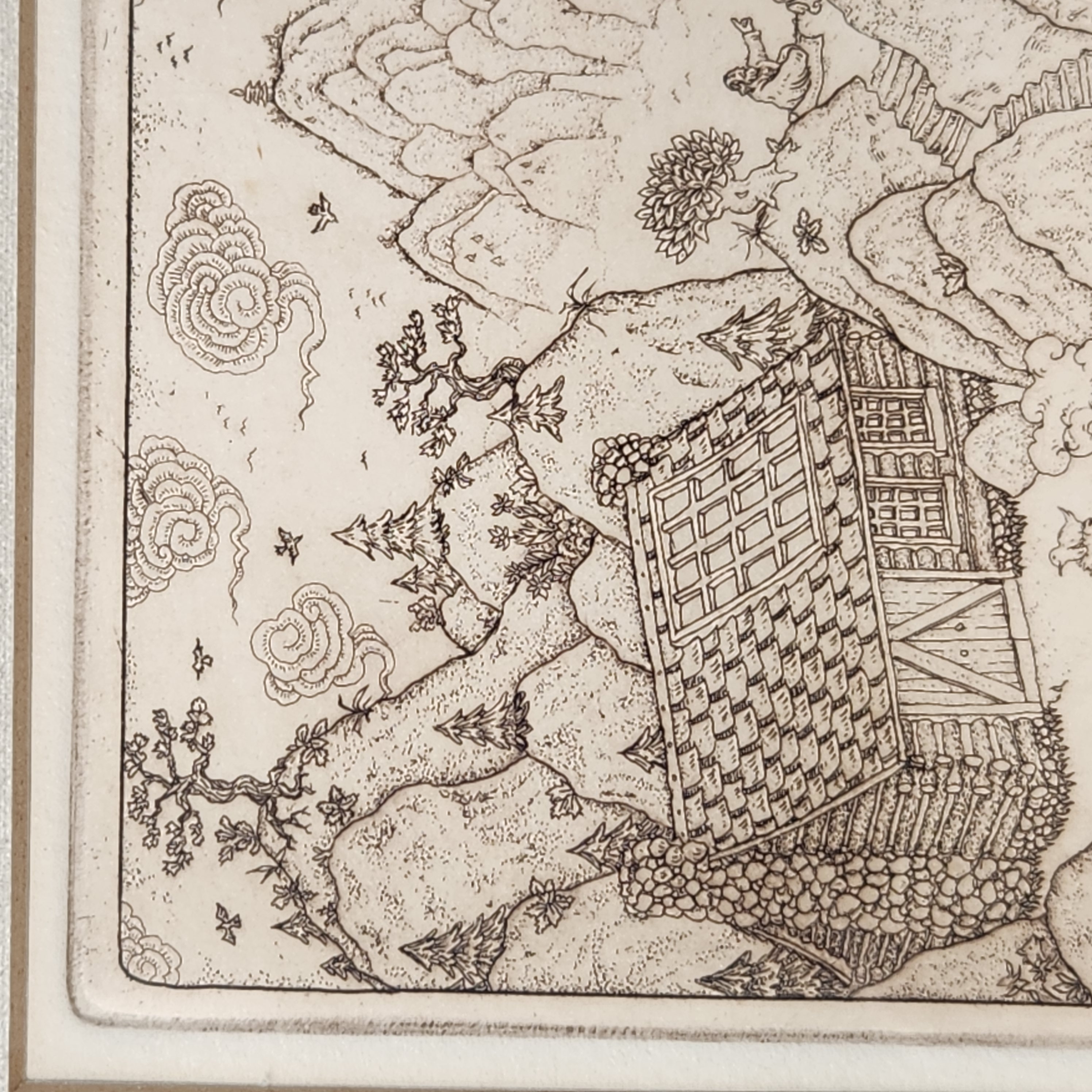 William F. Cox Entridge Dell Artist Proof Etching