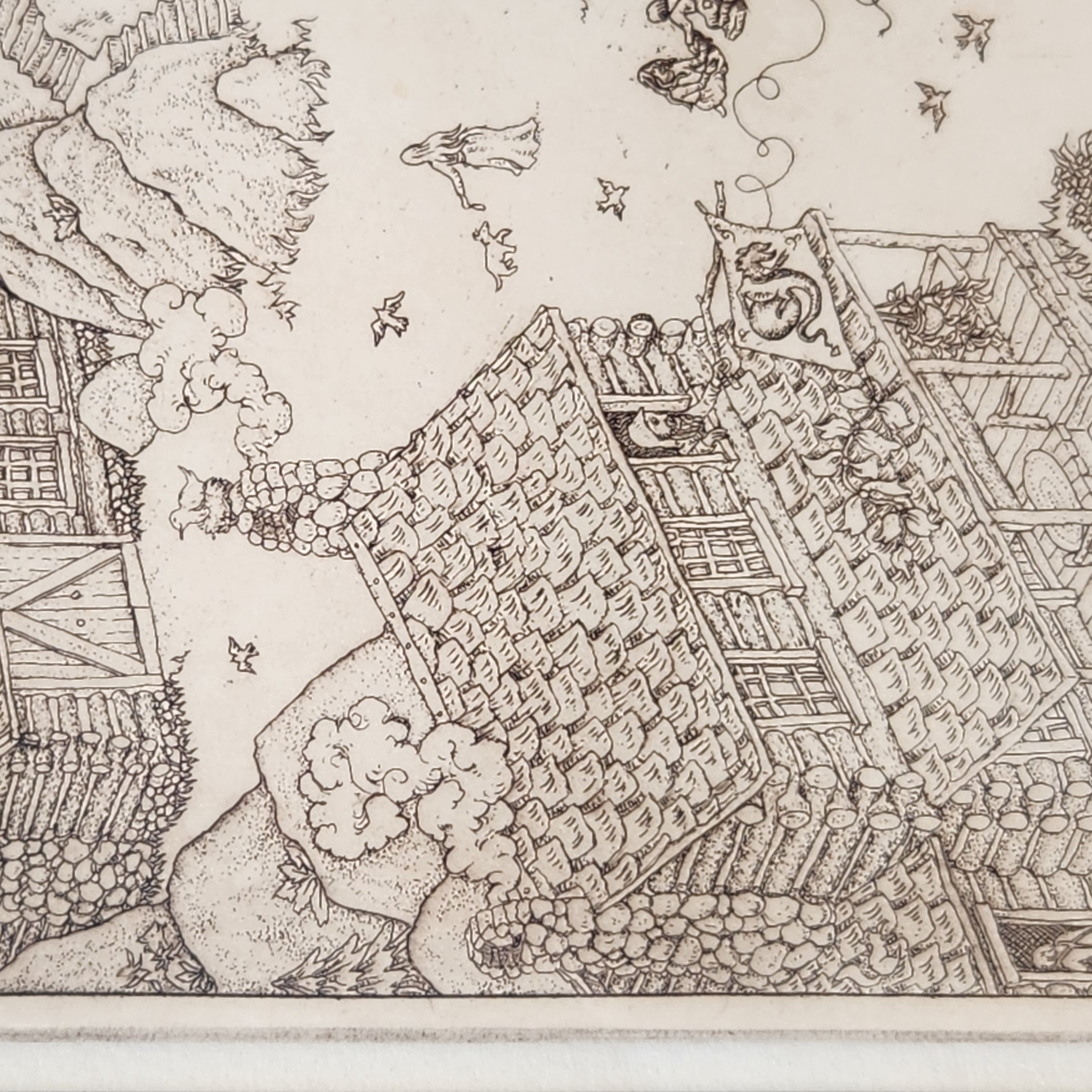 William F. Cox Entridge Dell Artist Proof Etching