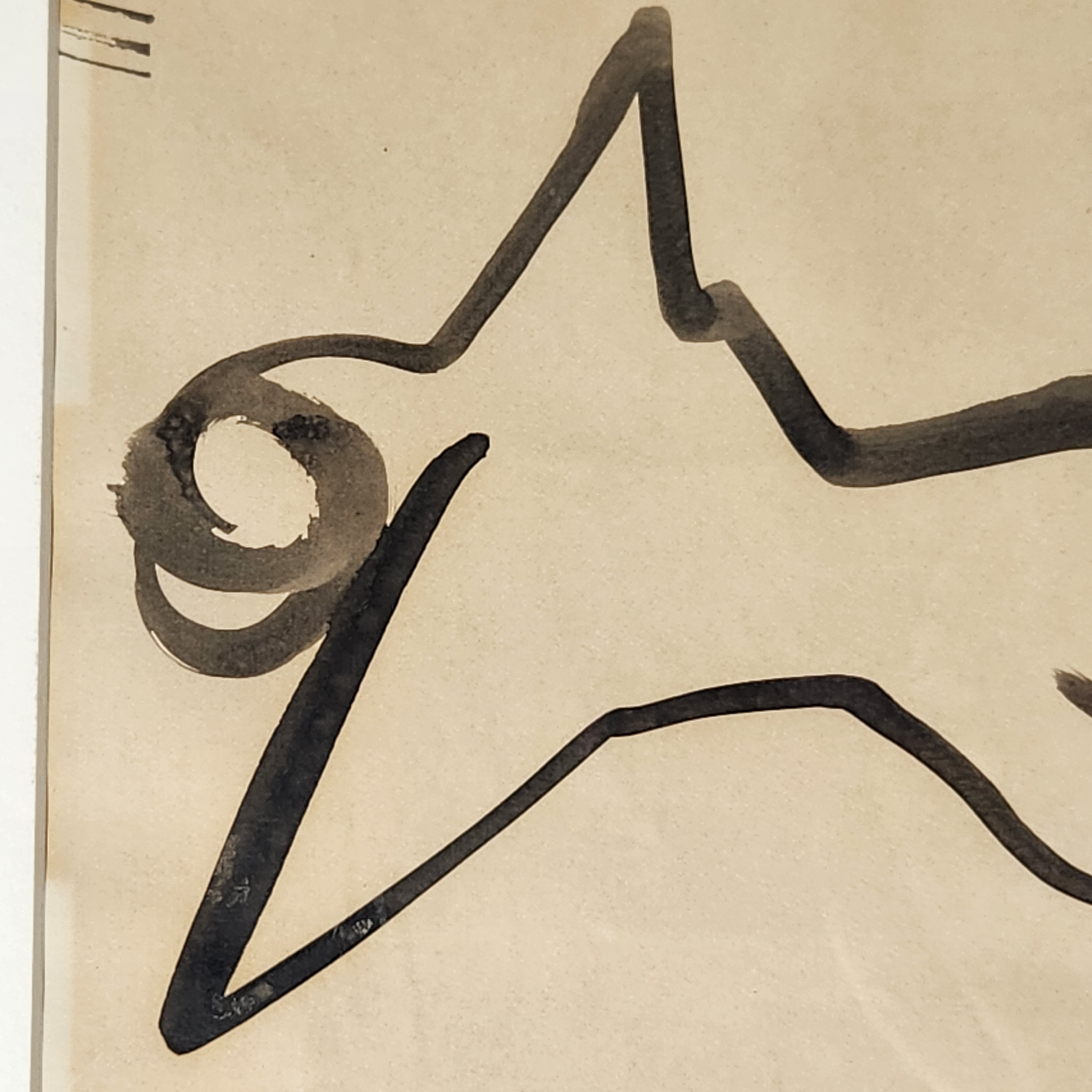Anatoli Zverev Female Figure Ink on Paper