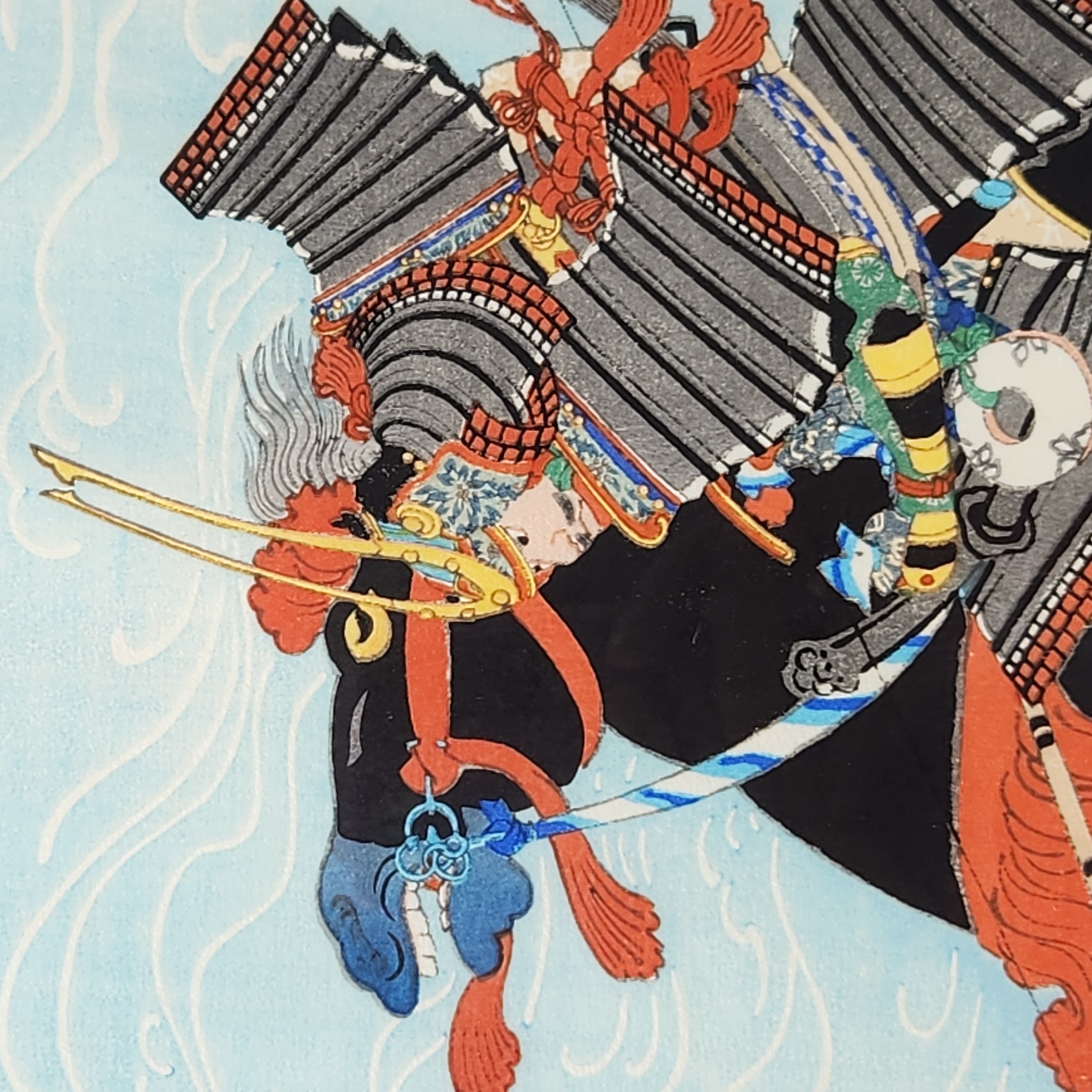 Warrior Kajiwara Kagesue Woodblock Print