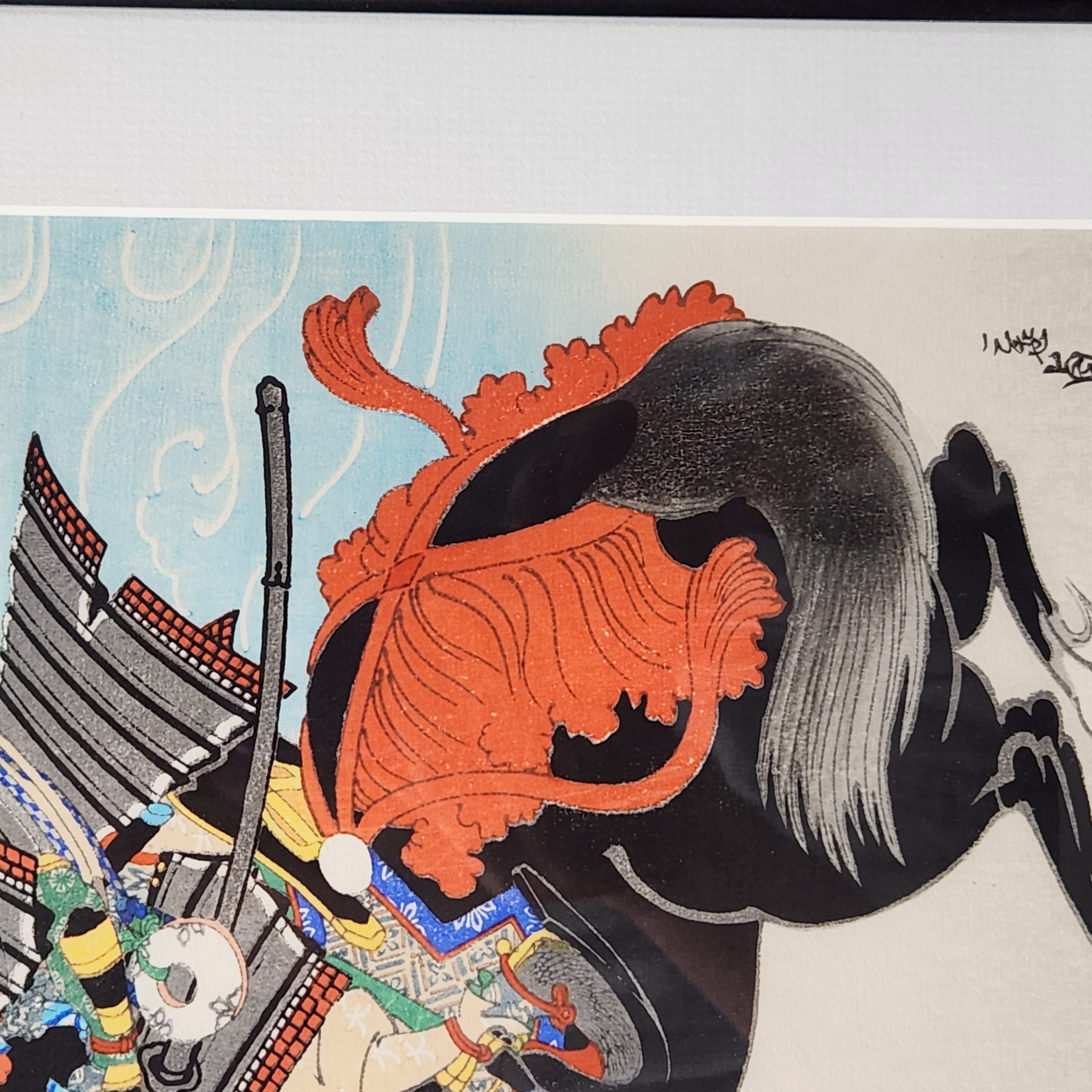 Warrior Kajiwara Kagesue Woodblock Print